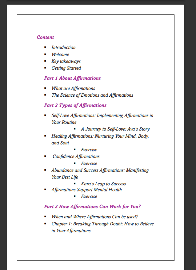 "Empowering Me : A Guide to Affirmations for Black Women"