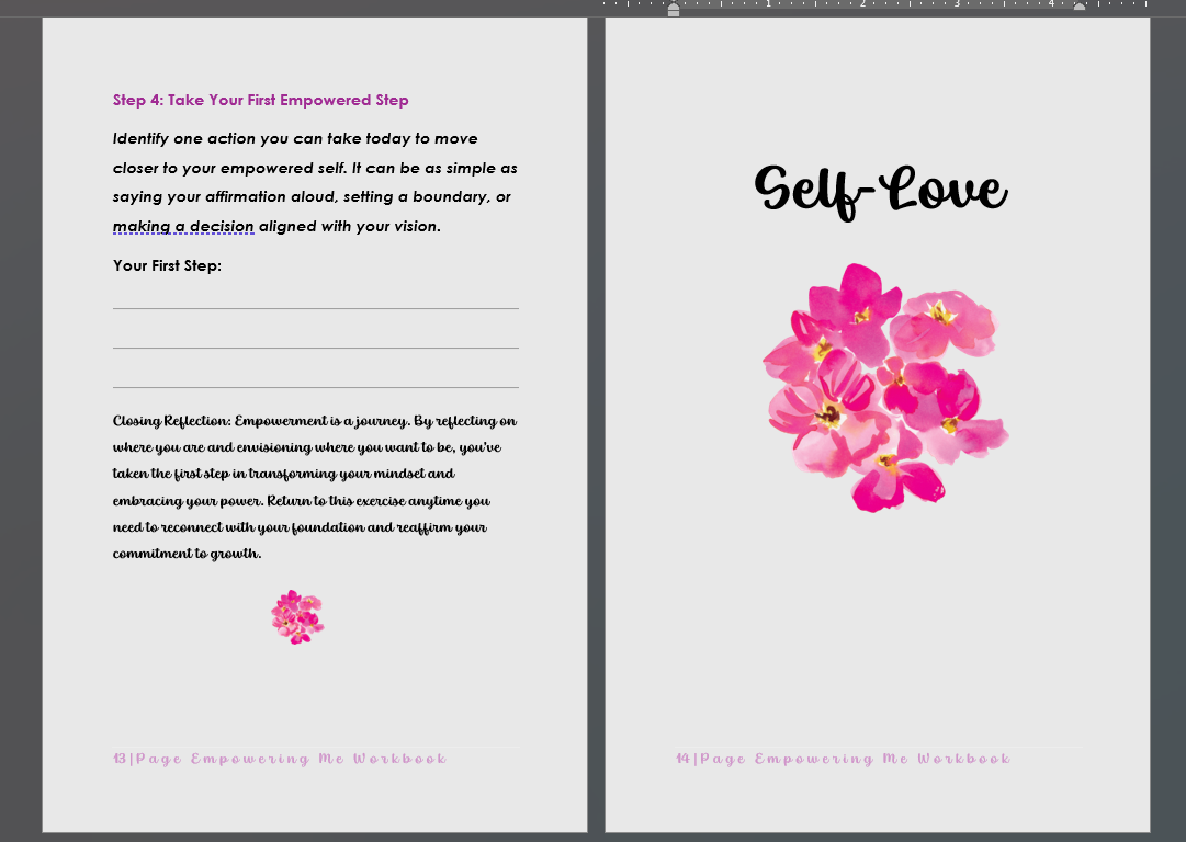 Empowering Me Workbook paperback