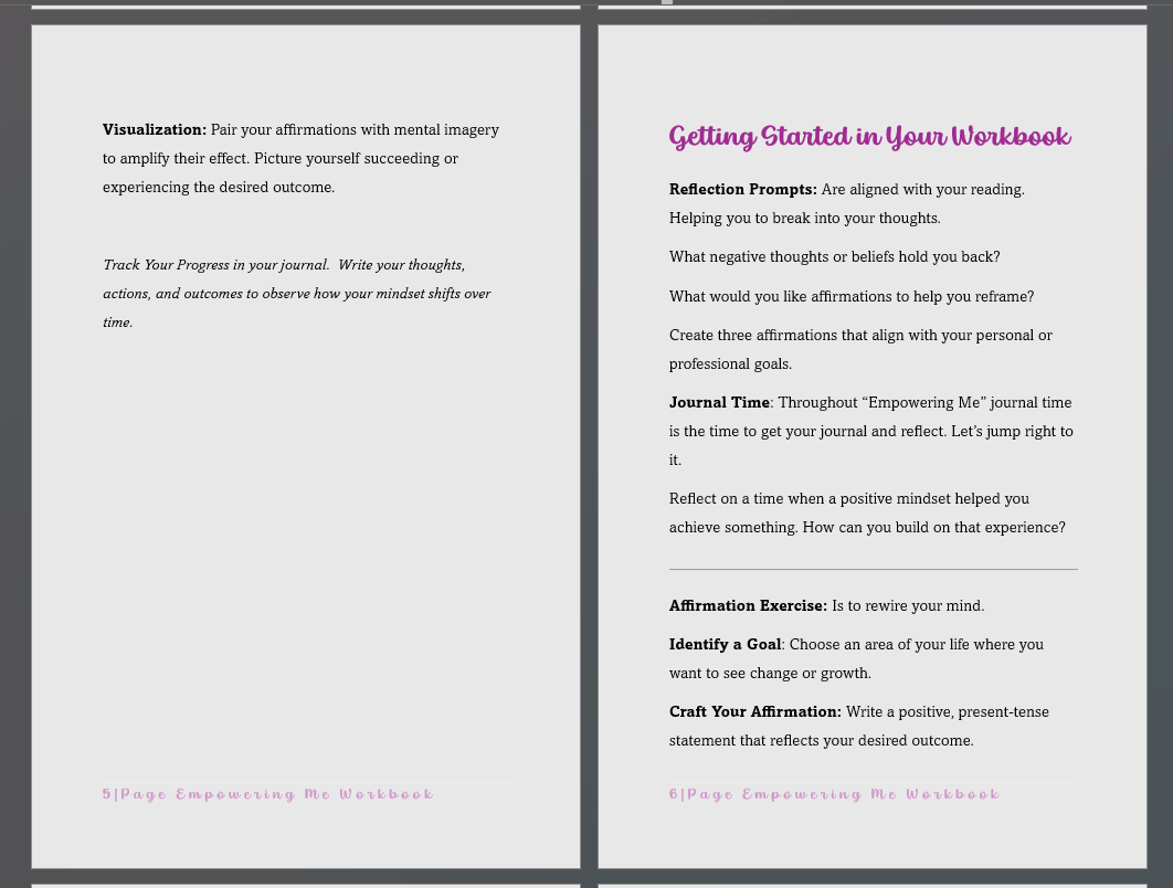 Empowering Me Workbook paperback
