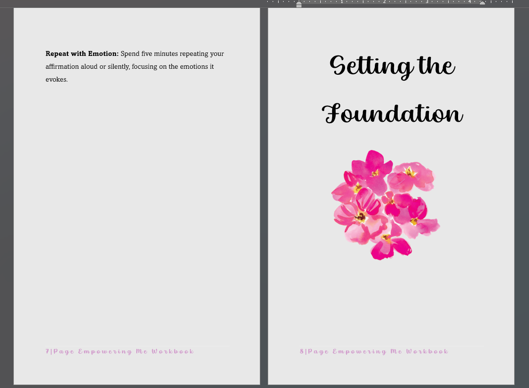 Empowering Me Workbook paperback